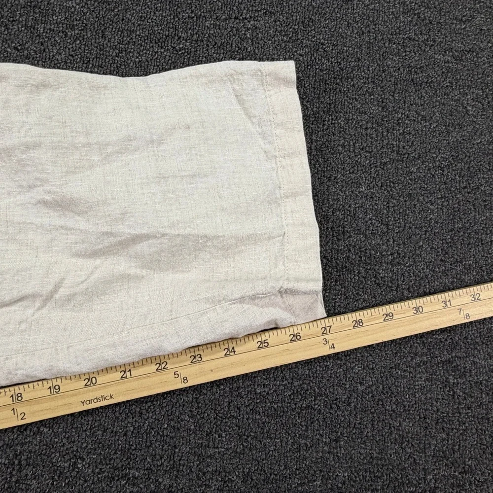 Tasso Elba Linen Pants Mens 38x30 Island Beige Relaxed Drawstring EUC